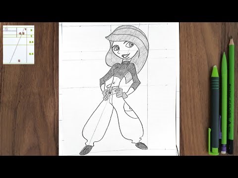 How To Draw Kim Possible: Step-by-Step Guide》cartoon characters drawing》#cartooncharacters