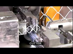 Chain link fence machine. Mesh making machine. Fence making machine.