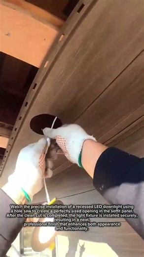 Perfect Recessed Light Installation with a Clean Hole Saw Cut