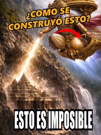 ¡Esto es imposible y no tiene sentido! #misterio #arqueologia #descubrimiento #inexplicable El templo Kailasa en la India presenta una construcción inigualable. Desde Perú hasta Turquía, Italia y la India se comparten técnicas megaliticas