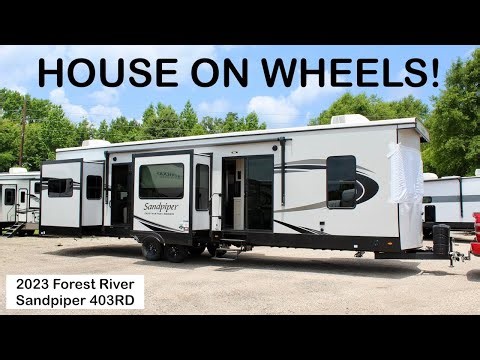 The Most Incredible Park Model Tiny House You'll Ever Need! 2023 Sandpiper 403RD
