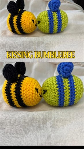 Crochet Artist Maha on Instagram: "Two little bumblebees, a tiny pause, and a handmade kiss 🐝💛💙:)Carefully crocheted stitch by stitch with love and patience! 🧶 Soft textures, playful colours, and gentle details that make them come alive💚!Because even the smallest creations can hold the sweetest moments! ✨ . #Stewandsew #CrochetBees #HandmadeWithLove #AmigurumiLove #CrochetToys #CrochetSoftie #CrochetArt #CrochetIndia #MadeWithYarn #SlowMade #AestheticCrochet #CrochetReels #CrochetShorts #Ya