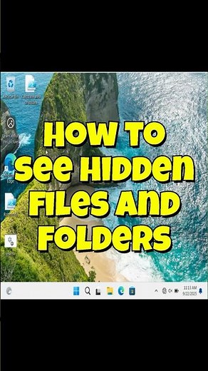 Computer trick to see hidden files and Folders In Windows Guarantee you did not know how to do this