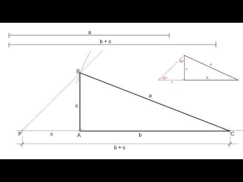 How to draw a right triangle given its hypotenuse and the sum of its legs