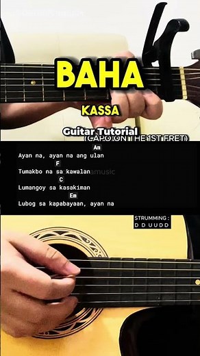 Baha - Kassa ft. Poison 13, Onad | Easy Guitar Tutorial For Beginners #guitarlesson #shorts