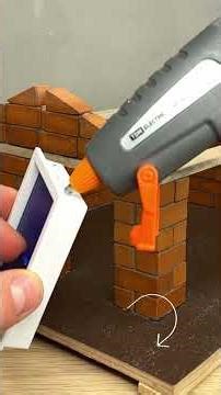 DIY Mini Brick Garage Build – Step by Step #shorts #miniature #construction