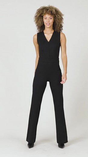 3.3K views | One-and-done styling at its best — we created a smoothing jumpsuit out of your favorite machine-washable ponte fabric. #Spanx Shop now https://bit.ly/3fQBF0g | SPANX | Facebook