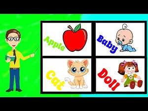 "A is for Apple a a Apple, B is for Baby b b Baby" The ABC Phonic Song - Toddler Learning Video