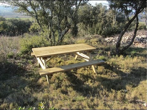 Making a wooden garden table 🌳