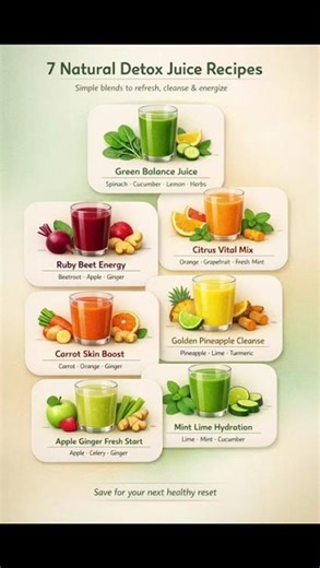 7 Natural Detox Juice Recipes for Daily Cleansing and Energy