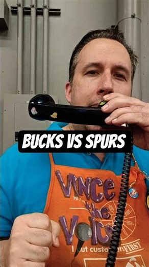 Home Depot Guy hypes up Bucks vs Spurs over the intercom