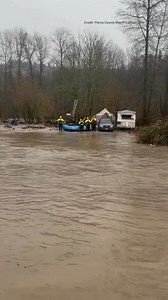 Rescue teams helped people evacuate from a flooded RV park in Orting, Washington on Wednesday after this week’s atmospheric river dropped record-breaking rainfall on the PNW. https://www.kptv.com/2025/12/11/washington-state-under-emergency-torrential-rain-triggers-floods-mudslides-evacuations/ | FOX 12 Oregon