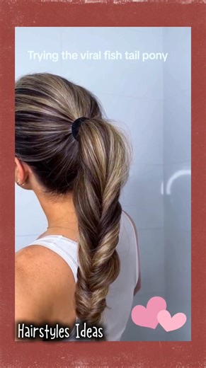 3.5K views | Trying The Viral Fish Tail Pony #hairstyle #hairstyles #beautiful #tutorial #hairtutorials #beautiful #hairideas #hairtips #bun #frenchtwist #clawclip #hairinspiration | Hairstyles Ideas | Facebook