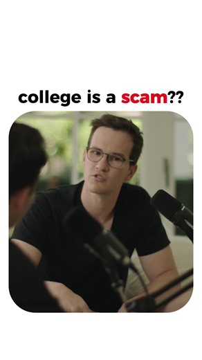 Is college a scam??!! #fyp #entrepreneur #motivation #podcast #entrepreneurship @Henrique Dubugras