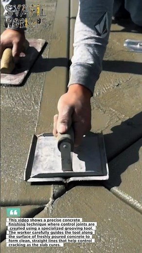 Perfect Concrete Joints in Minutes! Satisfying Finish You Need to See 🔥