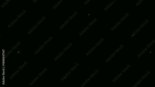 Twinkle Sparkling stars Shine animation on black screen, Glowing 2D star sparkle animation, doodle cartoon twinkling stars with effect, glowing doodle stars, shining twinkle transition. 4k