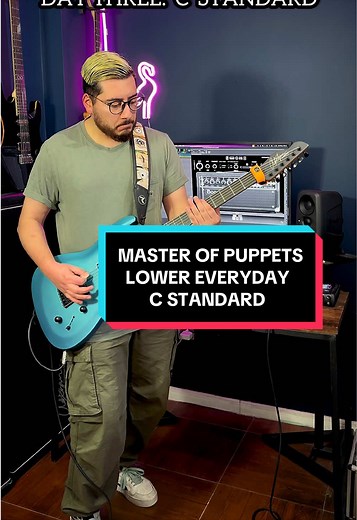 Master of Puppets in C Standard — Day 3 Baritone Guitar