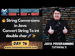 🔥 String Conversions in Java | Convert String To int double char 🚀 ✨