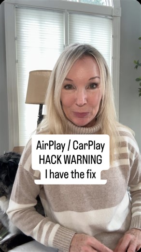 Susan Hogan on Instagram: "New iPhone security alert: A flaw in AirPlay and CarPlay could let someone on the same Wi-Fi network connect to your phone — even without your permission. This means if you’re in a coffee shop, hotel, airport, gym, or rideshare, your device could be hacked. Apple has patched the issue, but only if your settings are correct — so double-check! #iphonesecurity #airplay #carplay #iphoneupdate #applesettings #scamalert #iphoneprivacy #techsafety #protectyourdata #consumerre