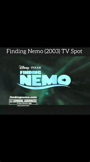 Kevin Morris💙 | Finding Nemo (2003) TV Spot #findingnemo #tvspot #nostalgia #disneypixar #2000s | Instagram