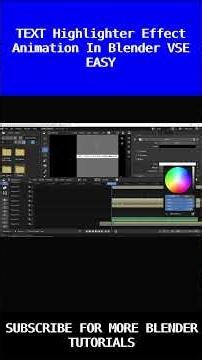 How to Create a Text Highlighter Animation in Blender VSE