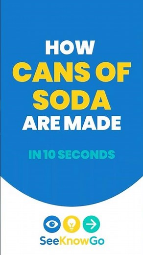 How Cans of Soda Are Made in 10 Seconds | SeeKnowGo