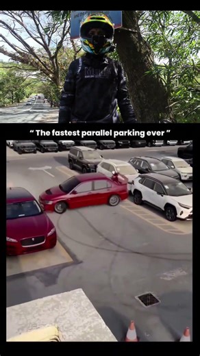 The fastest parallel parking ever🥶☠️