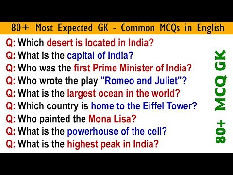 Top Easy GK Questions with Answers | 88 GK - General Knowledge Questions | Easy GK MCQs | India GK