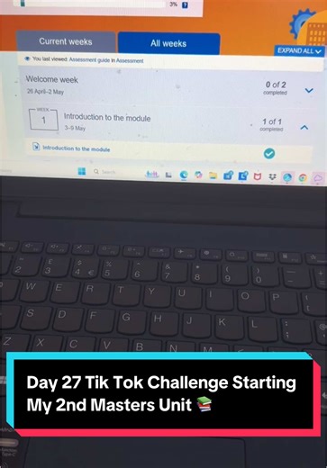 Day 27 update: Just started my second unit of my Masters in HR — over 10 years since I was last at uni! 🎉 Loving the flexibility of studying through Open University, broken down into manageable weekly tasks. Feeling motivated and ready to smash this! 💪✨ Have you ever gone back to study after a long break? Share your experience! 👇 #BackToUni #OpenUniversity #MastersJourney #LifelongLearning #Day27Journey