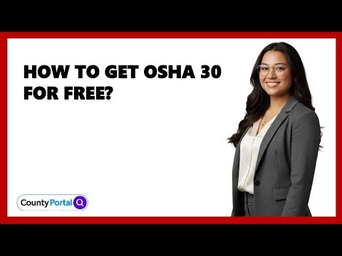 How To Get OSHA 30 For Free?