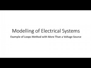 3.9: Modeling of Electrical Systems: Example of Loops Method with More Than a Voltage Source