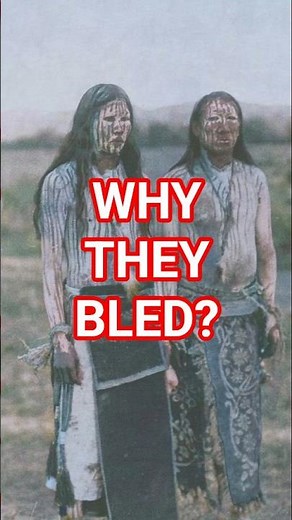 The Sacred Cheyenne Ritual That Demanded Blood #historyshorts #nativeamericans #colorized