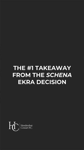 The #1 Takeaway from the Schena EKRA Decision #Shorts