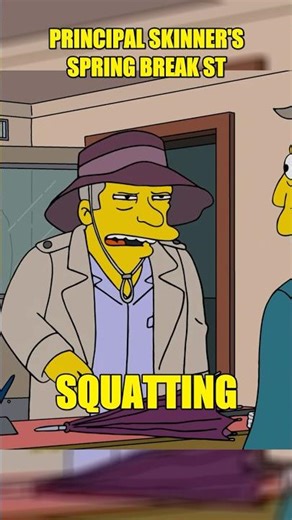 Skinner's Spring Break Struggles #TheSimpsons #Cartoon #Sitcom
