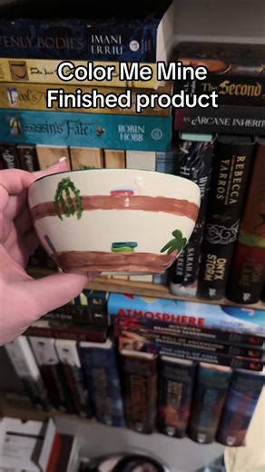 My library soup bowl #colormemine #fyp #booktok #bookish #bookshelf