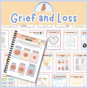 Grief Workbook, Grief Journey Journal, Therapy Office Decor, Kids Feelings, Mental Health Resources, Social and Emotional Learning, CBT - Etsy
