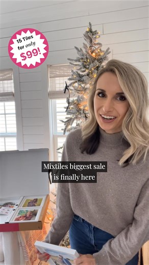 Don’t miss out on our BIGGEST SALE of the year!✨ Make holiday gifting simpler and more personal than ever with up to 40% OFF all our peel & stick photo tiles 🎁 | Mixtiles
