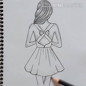 How to draw sketch of a girl step by step | Sketch drawing Art