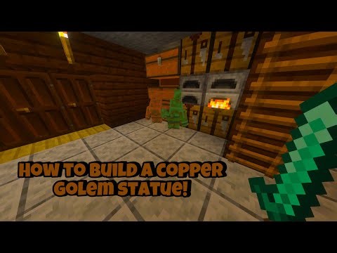 Minecraft How To Craft A Copper Golem Statue!