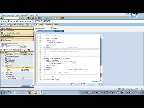 SAP ABAP F4 help and F1 help in module pool & Understanding BDC concept