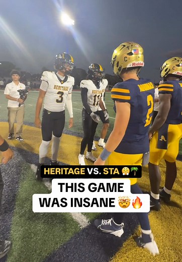 Thrilling High School Football Showdown: Heritage vs. Aquinas