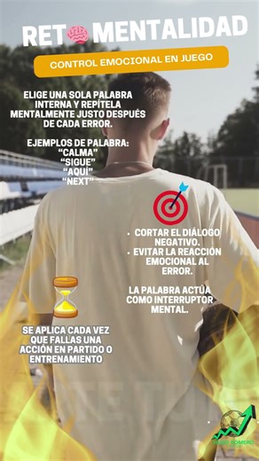 El hábito mental que te hace competir mejor tras un error 🧠⚽ | Control emocional en juego