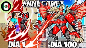 ¡Sobreviví 100 DÍAS como un TALADRO DRAGÓN en Minecraft HARDCORE! | MaxCraft Español