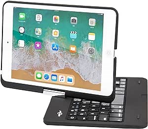 BATTOP iPad Mini Keyboard - Swivel 360 Degree Rotatable Bluetooth Keyboard Case - iPad Mini Bluetooth Keyboard - Compatible ipad Mini 3 / iPad Mini 2 / iPad Mini -black
