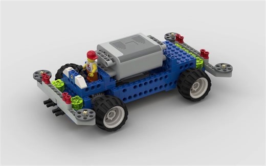 LEGO乐高9686搭建-四驱车（带搭建卡）