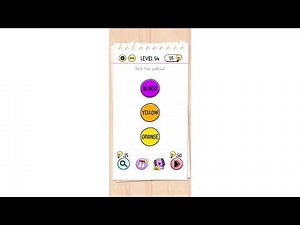 "Pick the red color!" Brain Test Level 54 Quick Guide