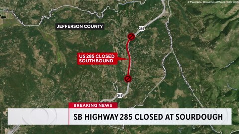 Highway 285 southbound closed after possible road rage shooting near Conifer