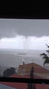 Three menacing waterspouts swirl off Mazarron coast, causing extensive damage