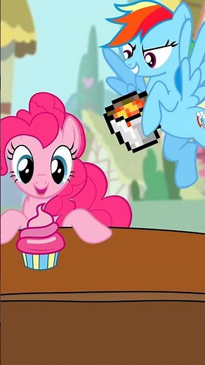 MLP Rainbow Dash Lava Pranks Pinkie Pie 😂 #2danimation #shorts #mlp #pinkiepie