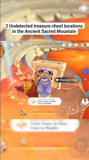 2 Undetected treasure chest locations in the Ancient Sacred Mountain #genshinimpact #natlan #shorts